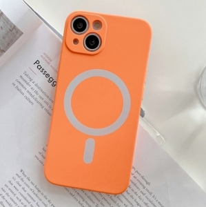 MagSilicone Case iPhone 13 Mini - Orange