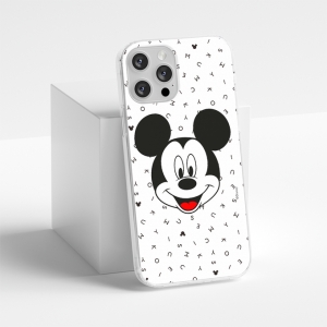 Pouzdro iPhone 12 Pro Max (6,7) Mickey Mouse vzor 020, transparent