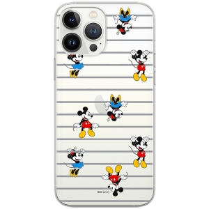 Pouzdro iPhone 14 Pro Max (6,7) Mickey & Minnie vzor 007, transparent