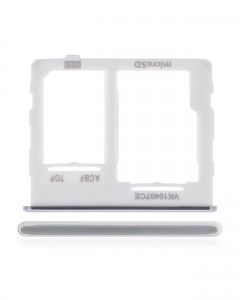 Držák (šuplík) SIM Samsung A326 Galaxy A32 5G white (silver)
