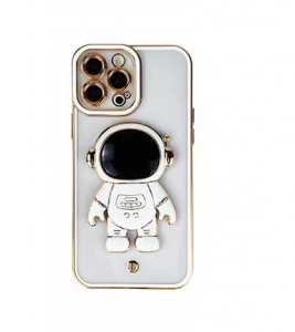 Pouzdro Back Case Spaceman iPhone 12 Pro (6,1´´) s funkcí stojánku, white
