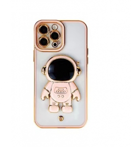 Pouzdro Back Case Spaceman iPhone 12 Pro (6,1´´) s funkcí stojánku, pink