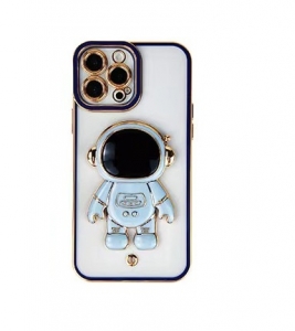 Pouzdro Back Case Spaceman iPhone 12 Pro (6,1´´) s funkcí stojánku, blue
