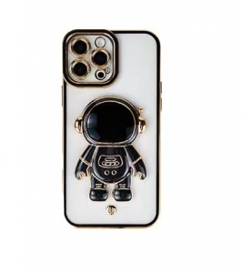 Pouzdro Back Case Spaceman iPhone 12 Pro Max (6,7´´) s funkcí stojánku, black