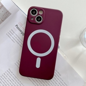 MagSilicone Case iPhone 14 Plus Plum