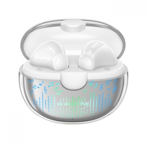 Bluetooth headset BOROFONE TWS BW15, barva bílá
