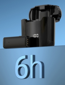 Bezdrátový mikrofon pro USB Typ C konektor, Typ 1, barva černá