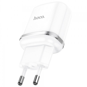 Cestovní nabíječ HOCO N3 Single port 1x USB A, QC 3.0 PD 18W, barva bílá