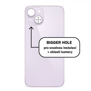 Kryt baterie iPhone 14   purple - Bigger Hole