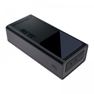 Externí baterie POWER BANK BeePower  BP-30DP, 30000mAh,PD 22,5 W, 2x USB, USB Typ C, Micro USB, LED Display, barva černá