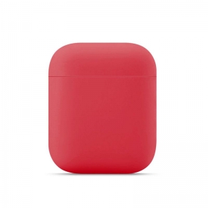 Pouzdro pro Apple AirPods I/II silicone, dark red