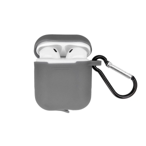 Pouzdro pro Apple AirPods I/II silicone, grey (blistr)