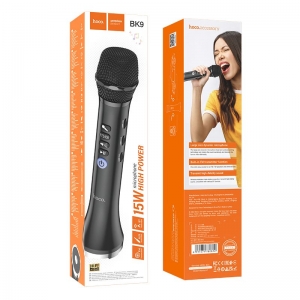 HOCO Singing (BK9) pěvecký multimediální karaoke mikrofon, černý