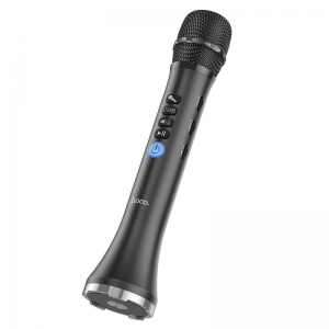 HOCO Singing (BK9) pěvecký multimediální karaoke mikrofon, černý