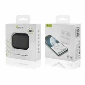 Bluetooth headset Reverse T33 TWS, barva černá, Bluetooth v. 5.0