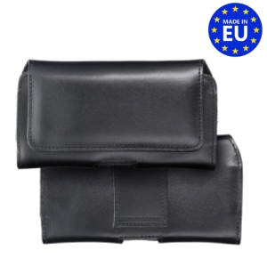 Pouzdro na opasek ROYAL, velikost XL (15,5x7x1,5 cm), pravá kůže, barva černá