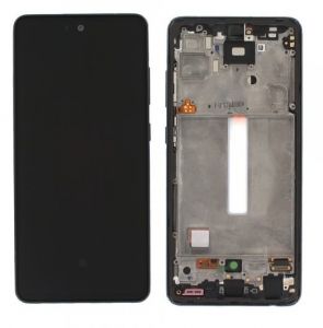 Dotyková deska Samsung A526, A525, A528 Galaxy A52 5G, A52, A52s + LCD + rámeček black - OLED