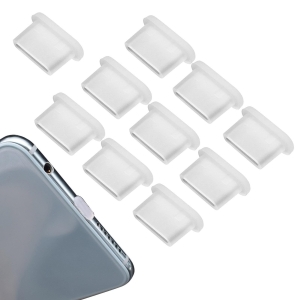 Záslepka pro konektor USB Typ C, barva transparent - 10 ks balení