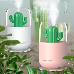 Aroma difuzér HUMIDIFIER The Cactus barva růžová (225g)