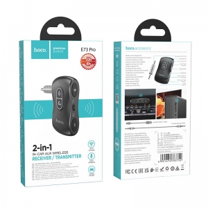 Transmitér FM Bluetooth HOCO E73 Pro s odděleným 3,5mm konektorem, čtečka pam. karet, hlasitý odposlech