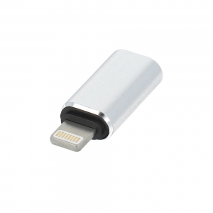 Redukce USB Typ C / Lightning barva silver