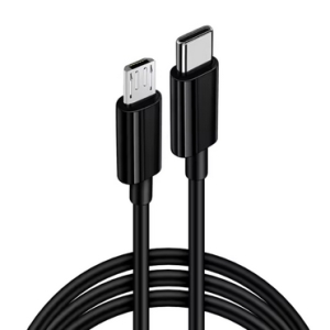 Datový kabel USB C na Micro USB, délka 1m, barva černá