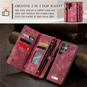 Pouzdro Book (Back Case) CaseMe Wallet 2v1, iPhone 13 barva magenta