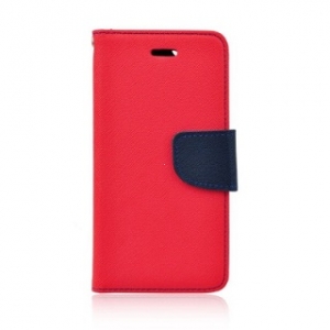 Pouzdro FANCY Diary Xiaomi Redmi Note 12 4G barva červená/modrá