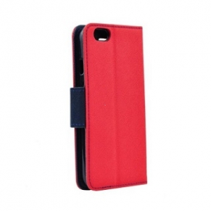 Pouzdro FANCY Diary Xiaomi Redmi Note 12 5G barva červená/modrá