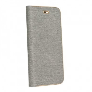 Pouzdro LUNA Book iPhone 15 Pro Max barva šedá