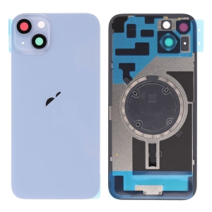 Kryt baterie iPhone 14   blue + metal clip + camera lens + magnet