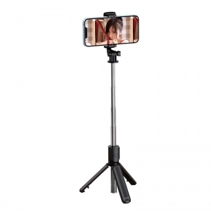Selfie držák XO-SS09, stativ, až 64cm, barva černá