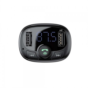 Transmitér FM Bluetooth Baseus (S-09A), 2x USB 3,4A, barva černá