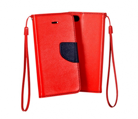 Pouzdro FANCY Diary iPhone 6, 6S barva červená/modrá