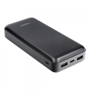 Externí baterie POWER BANK Veger A20, 2x USB 1x USB Typ C, 1x Micro USB, barva černá
