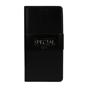Pouzdro Book Leather Special iPhone 7, 8, SE 2020, barva černá
