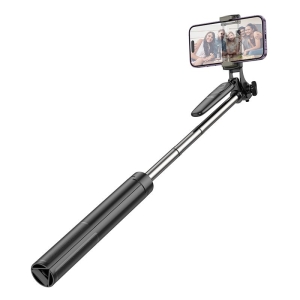 Selfie držák HOCO K19 tripod, s funkcí stativu, bluetooth, barva černá