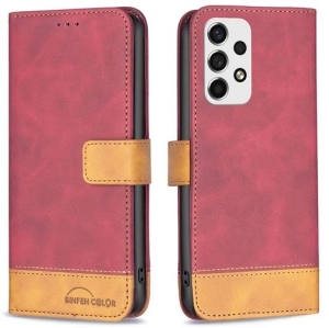 Pouzdro Book CaseMe Binfen UNIcolor Samsung A356B Galaxy A35 5G, barva červená