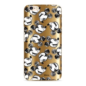 Pouzdro iPhone XR (6,1) Mickey Mouse 025, barva gold