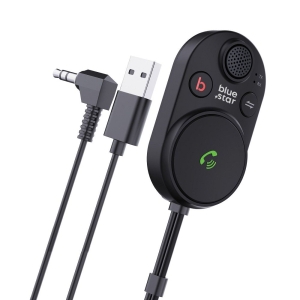Transmitér FM Bluetooth (BS-BT62) 2v1 CarLink, USB A, Jack 3,5mm, barva černá