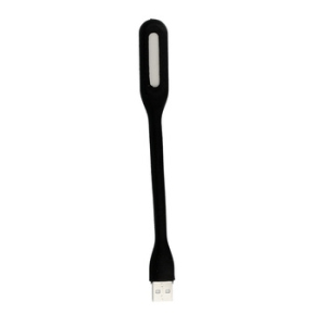 Mini LED lampička, USB A konektor, černá