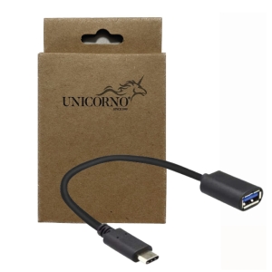 Adaptér USB OTG - USB-C barva černá