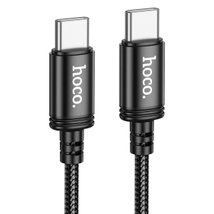 Datový kabel HOCO X91 USB C na USB C, (rychlonabíjecí QC 3.0 PD 60W), opletený, délka 3m, barva černá