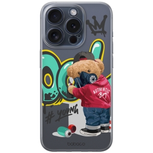 Pouzdro Back Case Babaco iPhone 11, Graffiti Teddy (transparent)