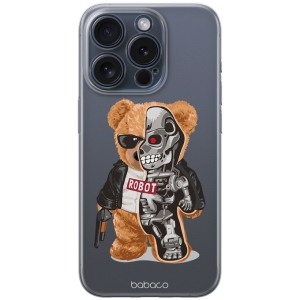 Pouzdro Back Case Babaco iPhone 11, Robot Teddy (transparent)