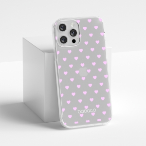 Pouzdro Back Case Babaco Samsung A145, A146 Galaxy A14 4G/ 5G, Hearts (transparent)