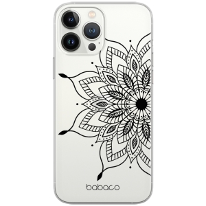 Pouzdro Back Case Babaco iPhone 12, 12 Pro, Mandala (transparent)