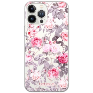 Pouzdro Back Case Babaco iPhone 12, 12 Pro, Flower Rose (transparent)