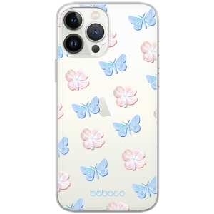 Pouzdro Back Case Babaco Samsung A536B Galaxy A53 5G, Blue Flowers (transparent)