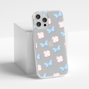 Pouzdro Back Case Babaco Samsung A536B Galaxy A53 5G, Blue Flowers (transparent)